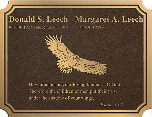 bronze memorial plaque, custom bronze memorial plaques