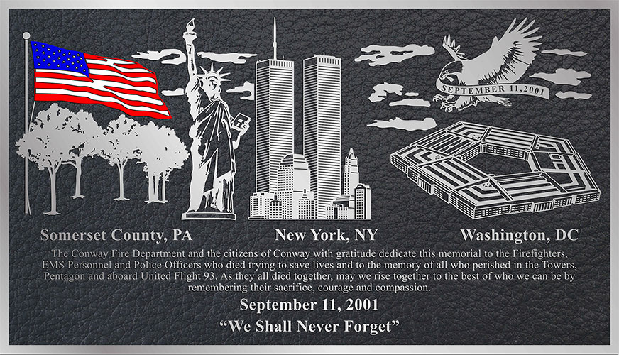 9/11 Memorial Plaque9 11 Plaques911 Bronze Plaque Near Me 2023