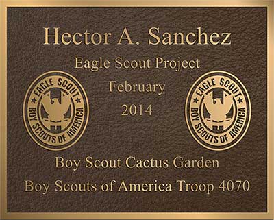 bronze garden plaque, cast bronze plaque, custom cast bronze prayer plaque