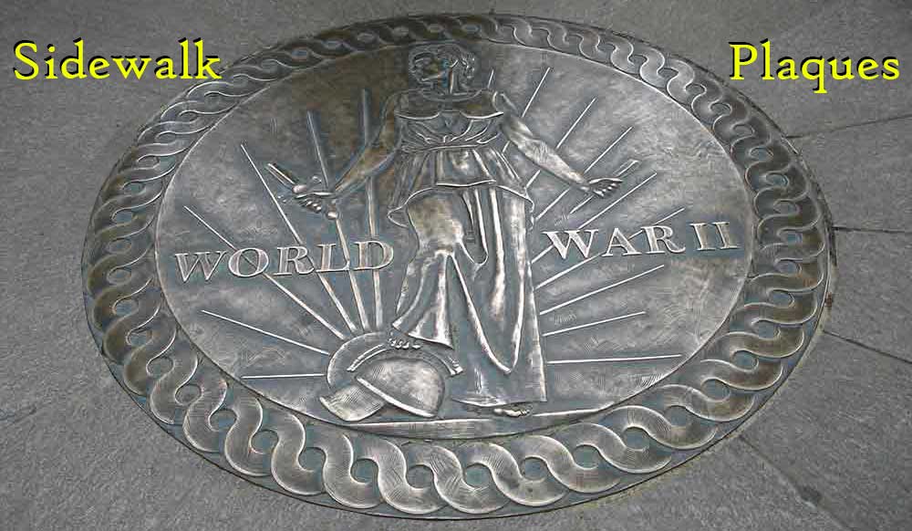 sidewalk plaque, bronze sidewalk plaques, school sidewalk plaques