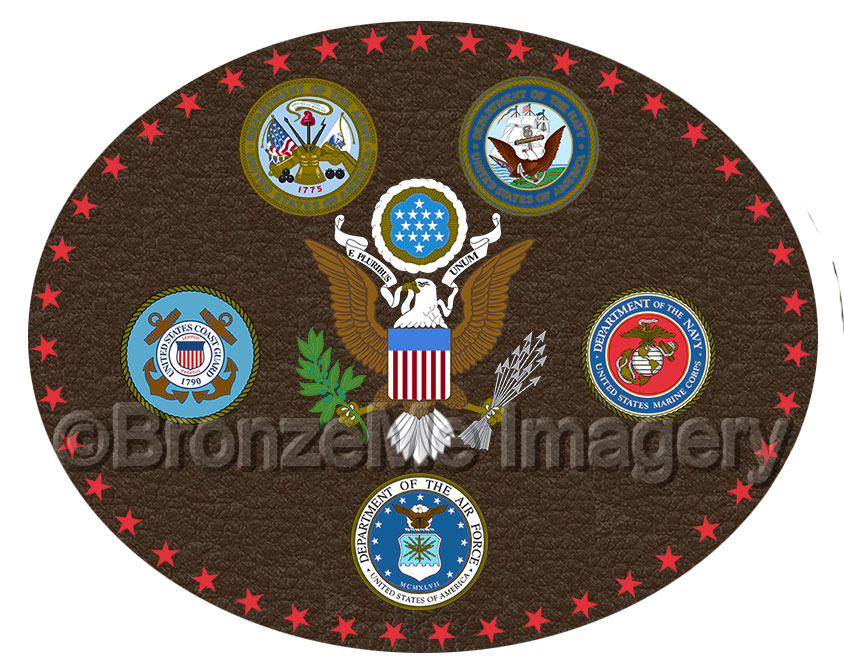 3d military emblems, military plaque, military bronze plaques, military bronze seals, military bronze emblems,