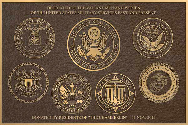Military Seals - Cast Metal Plaques