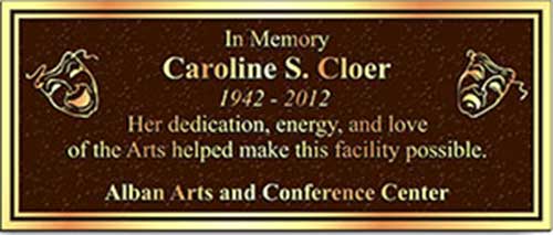 bronze plaques