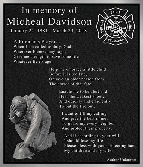 fallen firefighters prayer