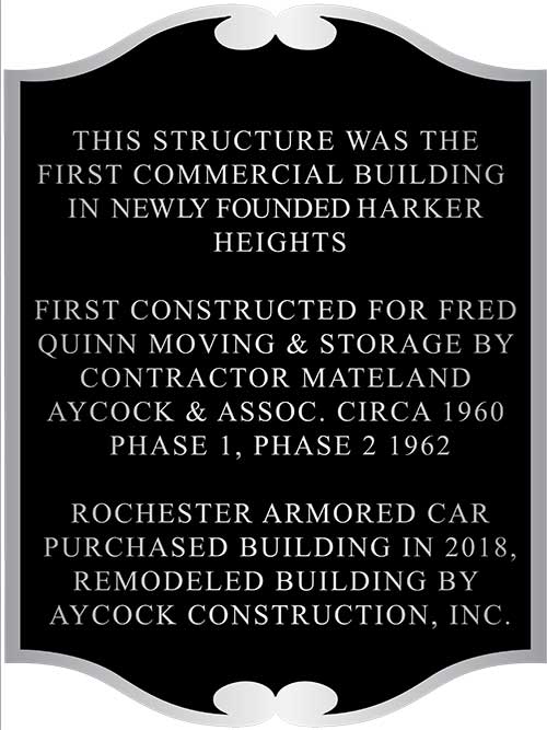 building dedication plaque elsmere firehouse custom bronze plaque