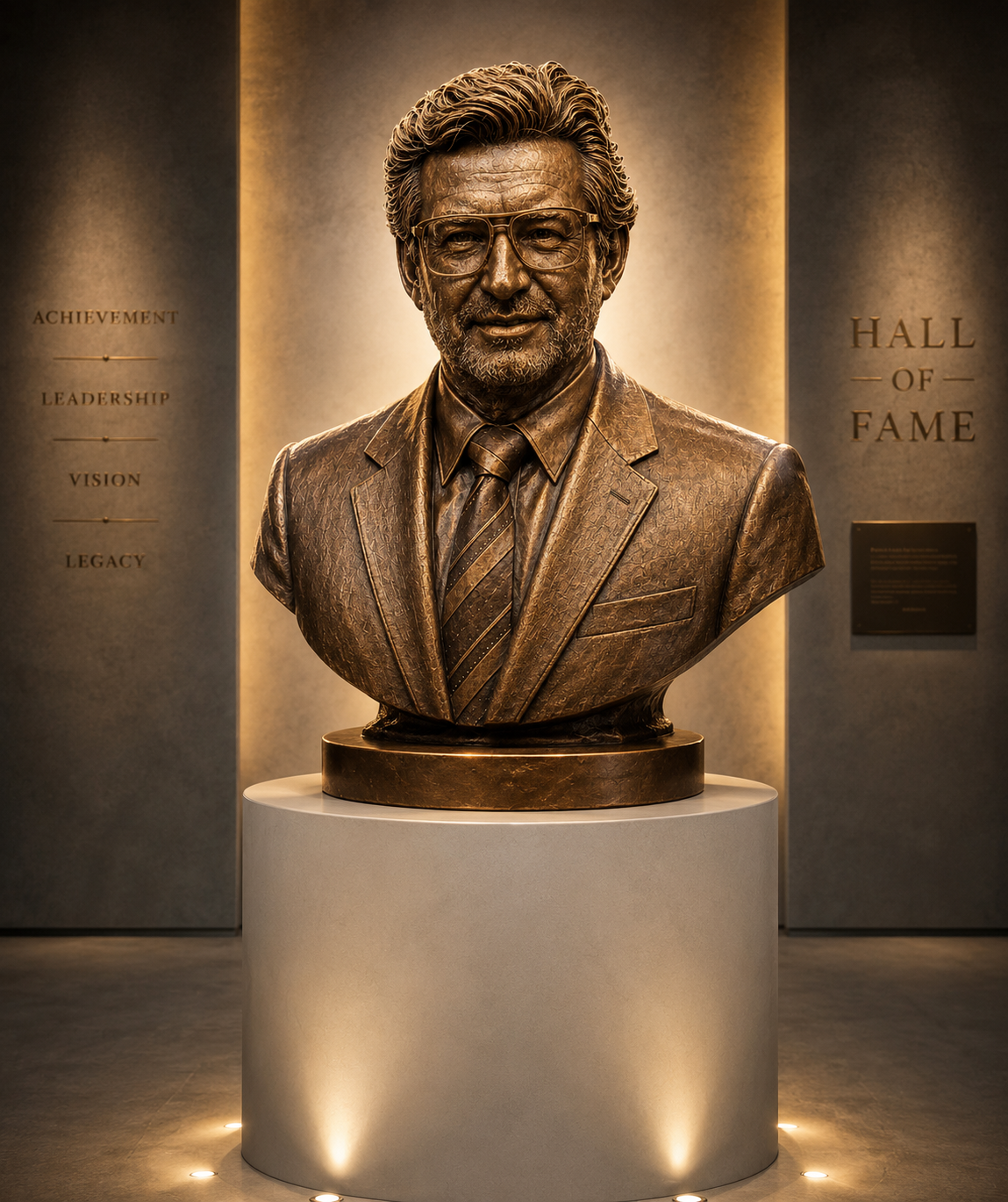 Custom Bronze Executive Recognition Bust