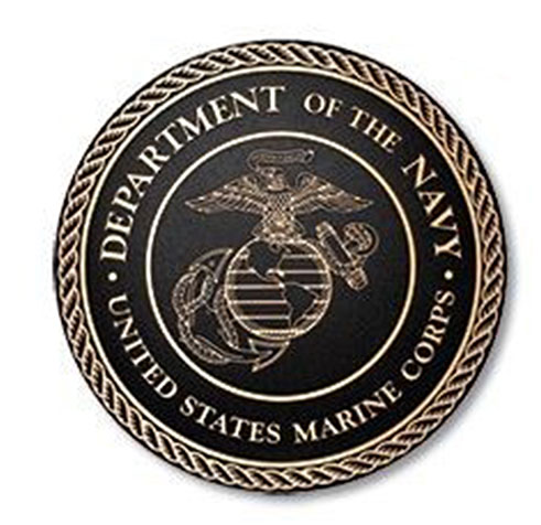 military plaque, bronze military plaque marines,  military plaques