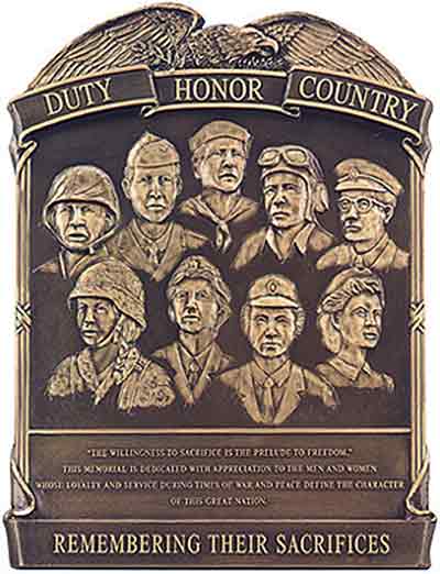 military plaque, military bronze plaques, custom bronze military plaque 