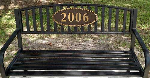 bench plaque, bronze bench plaque,  memorial bench plaques, photo bench plaques