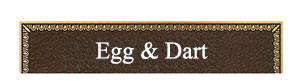 bronze plaque border egg & dart