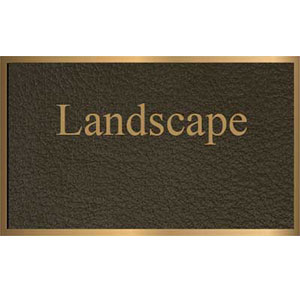 landscape bronze plaque
