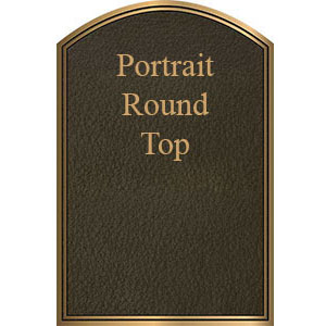 round bronze plaque
